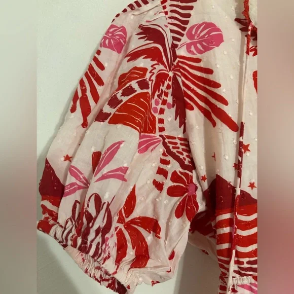 Farm Rio Rios Tile Mini Dress L - Picture 6 of 11